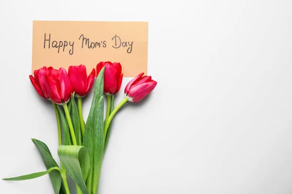 Bouquet Beautiful Flowers Mother Day White Background — Stock Photo, Image