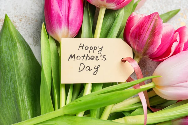 Piękne Kwiaty Dla Dzień Matki Jasnym Tle — Zdjęcie stockowe