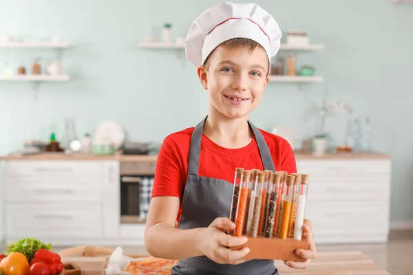 Cute Little Chef Kitchen — Stock Photo, Image