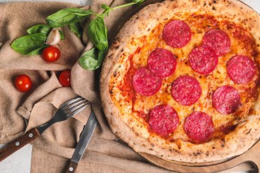 Lezzetli pizzalı pansiyon.