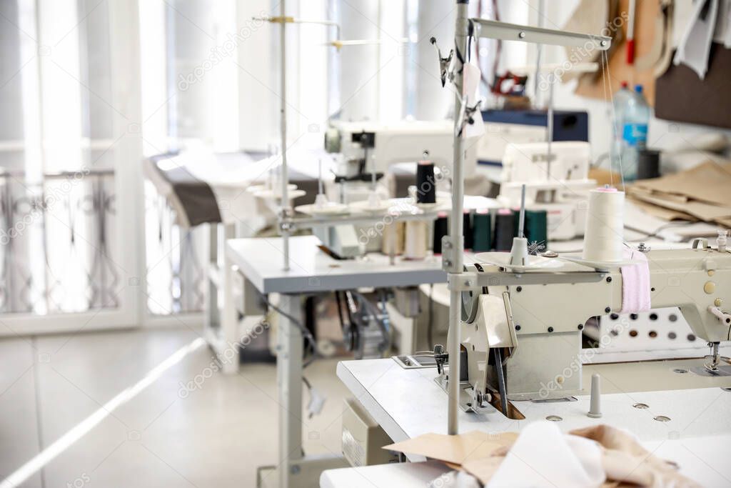 Interior of modern tailor workshop