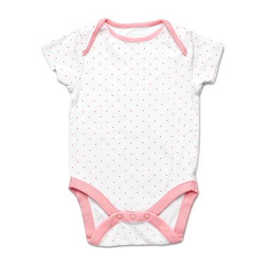 Renkli arka planda bebek kıyafetleri