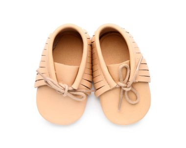 beyaz zemin üzerinde Bebek Patiği