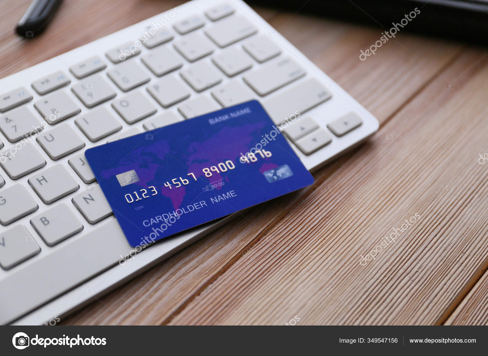 Credit Card Keyboard Table Stock Photo by ©serezniy 349547156