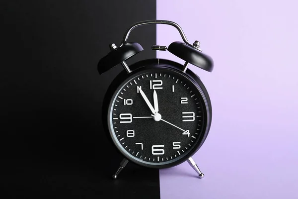 Годинник Нагадування Кольоровому Тлі Концепція Управління Часом — стокове фото