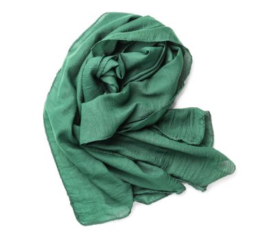 Beyaz arkaplanda güzel bir eşarp