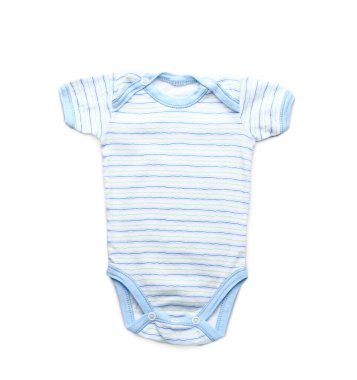 Renkli arka planda bebek kıyafetleri