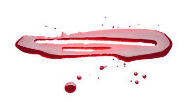 Kan beyaz arka plan üzerinde spot