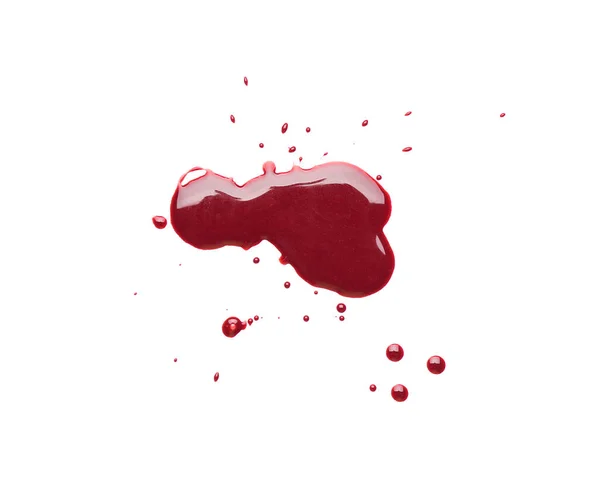 Blood Spot White Background — Stock Photo, Image