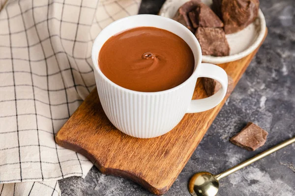 Чашка Горячего Шоколада Фоне Гранжа — стоковое фото