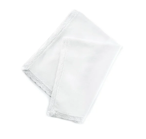 Clean Napkin White Background — Stock Photo, Image