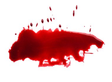 Kan beyaz arka plan üzerinde spot