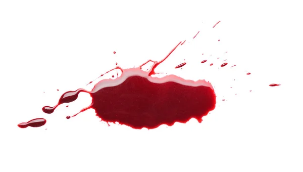 Mancha Sangre Sobre Fondo Blanco —  Fotos de Stock