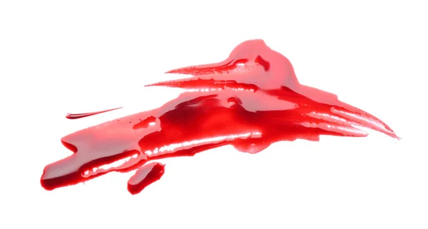 白い背景上のスポットの血 — ストック写真