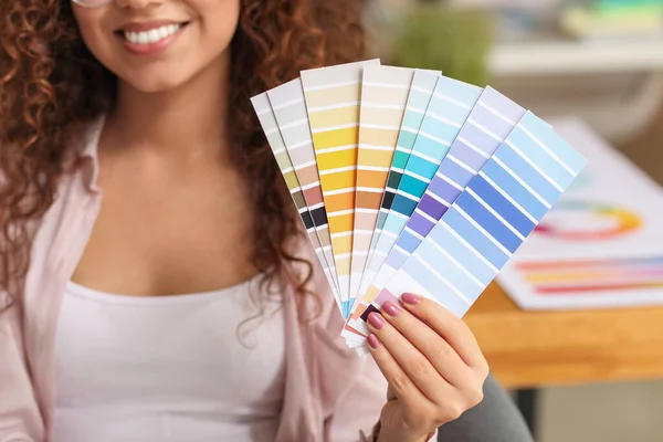 African American Designer Color Palettes Office — Stock Photo, Image