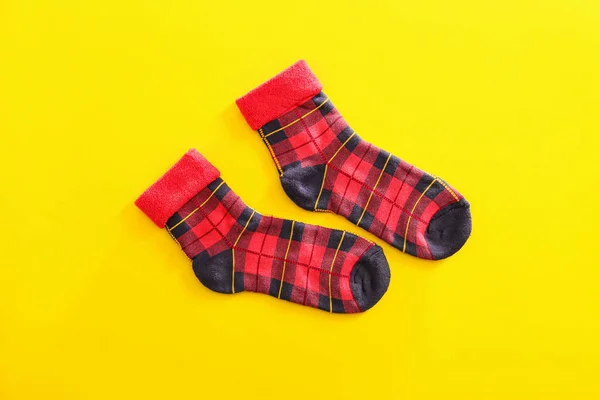 Cotton Socks Color Background — Stock Photo, Image