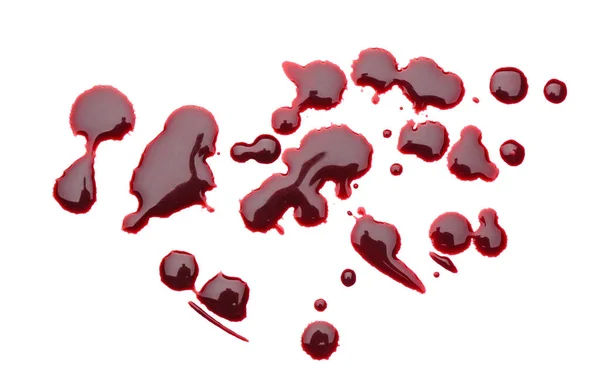 Blood Spots White Background — Stock Photo, Image