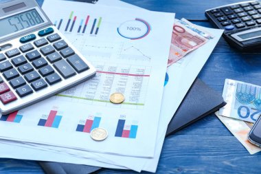 Modern banka müdürünün çalışma yeri