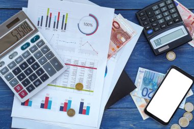 Modern banka müdürünün çalışma yeri