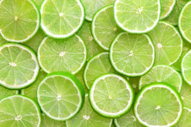arka plan olarak taze limon dilimleri