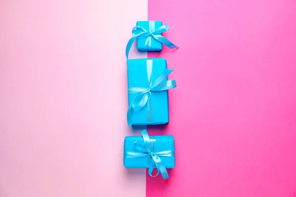 Birthday Gifts Color Background — Stock Photo, Image