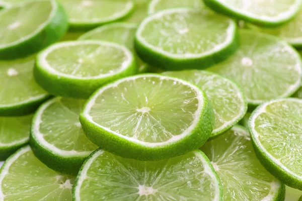 Fresh Lime Slices Background — Stock Photo, Image