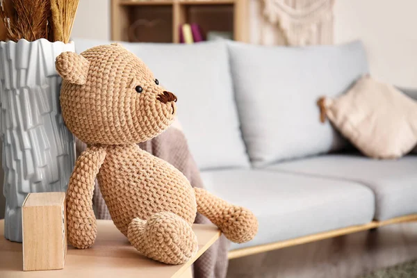 Cuddly Toy Table Room — Stock Photo, Image