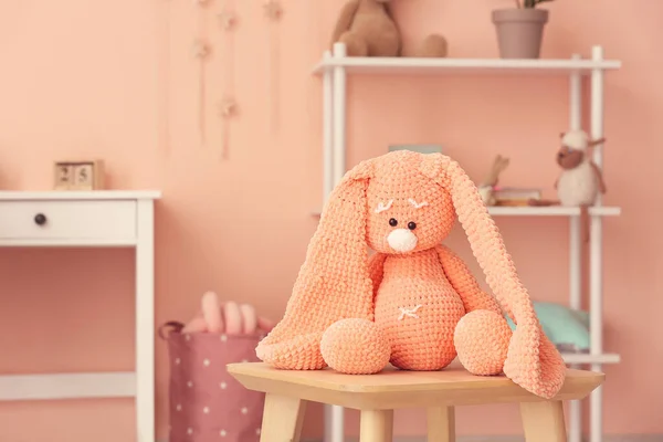 Cuddly Toy Stool Children Room — Stock Photo, Image