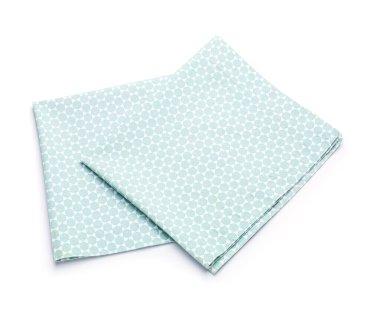 Beyaz arka planda temiz peçeteler