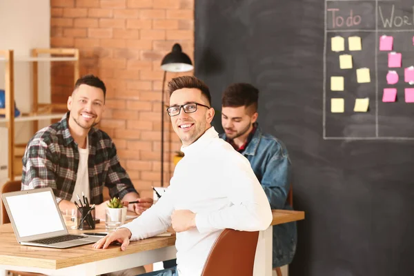 Group Men Working Office — Stock Photo, Image