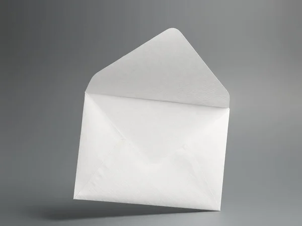 Paper Envelope Grey Background — 스톡 사진