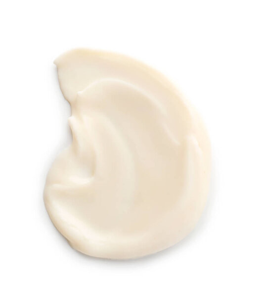 Вкусный сливочный сыр на белом фоне
