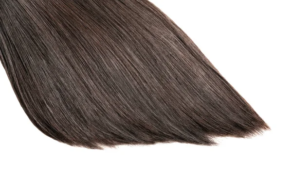 Красиве Довге Волосся Білому Тлі — стокове фото