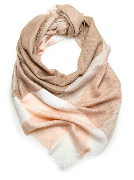 Beautiful Scarf White Background — Stock Photo, Image