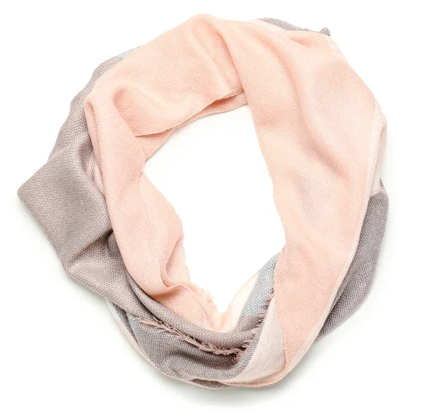 Beautiful Scarf White Background — Stock Photo, Image