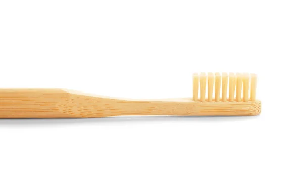 Wooden Tooth Brush White Background — Stock Photo, Image