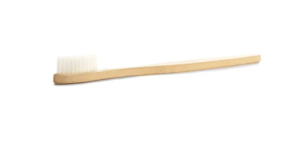 白地に木歯ブラシ — ストック写真