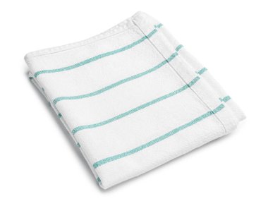 Beyaz arka planda temiz peçete