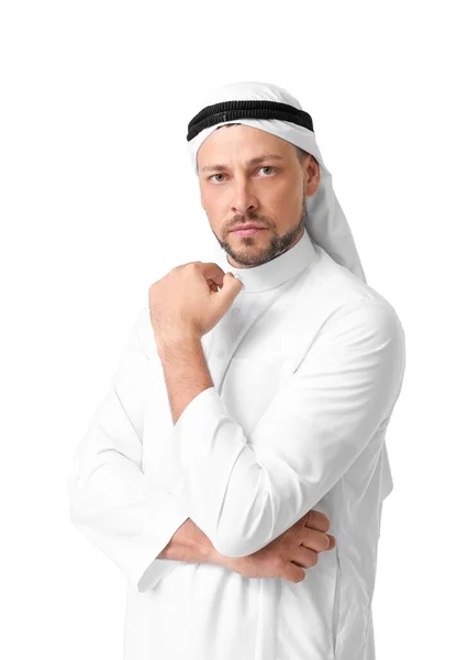 Handsome Arab Man Light Background — 스톡 사진