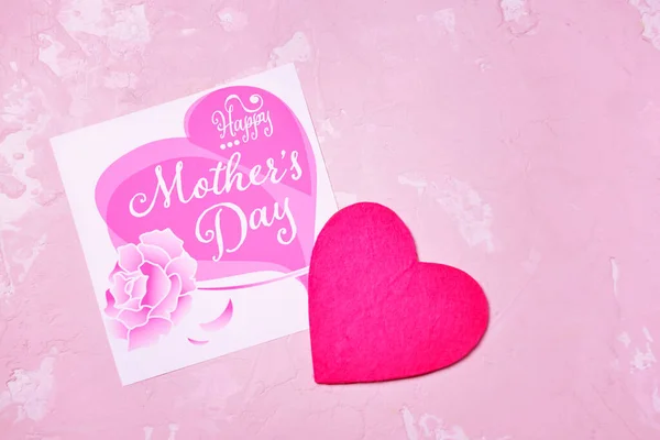 Beautiful Greeting Card Mother Day Color Background — Stock Photo, Image