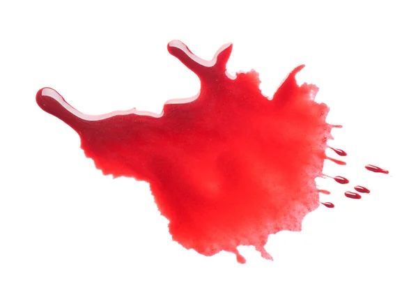 Blood Spot White Background — Stock Photo, Image