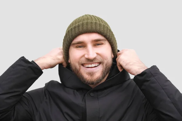 Happy Smiling Young Man Outdoors — Stock Photo, Image