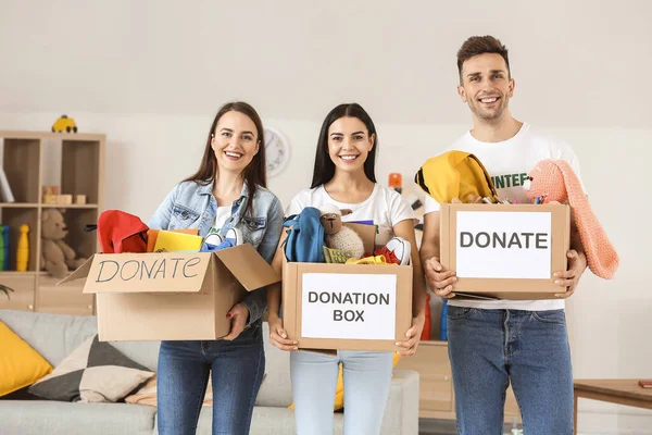 Volunteers Donations Orphan Home — Stock Photo, Image