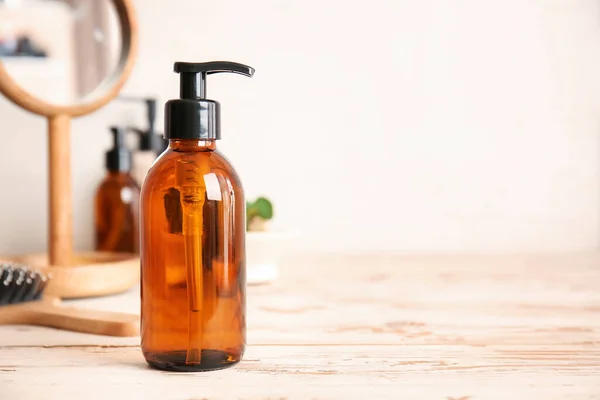 Bottle Shampoo Table — Stock Photo, Image