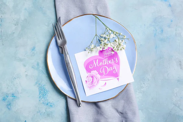 Beautiful Table Setting Mother Day Celebration — Stock Photo, Image