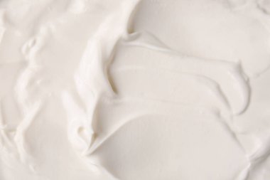 Lezzetli ekşi kremanın dokusu, yakından.