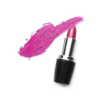 beyaz zemin üzerine parlak ruj