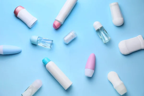 Deodoranti Diversi Sfondo Colori — Foto Stock