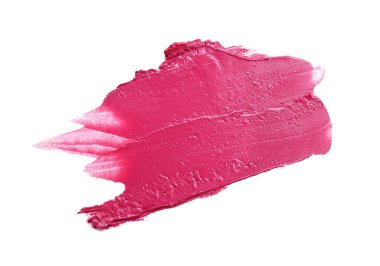 Beyaz arkaplanda parlak ruj örneği