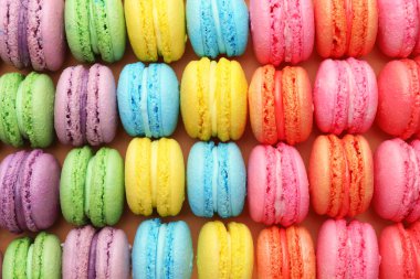 Arkaplan olarak pek çok lezzetli makaron